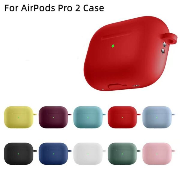 ⁦כיסוי סיליקון לאיירפודס 2 - AirPods Pro 2 Case with Keychain/Hand Strap⁩ – תמונה ⁦2⁩