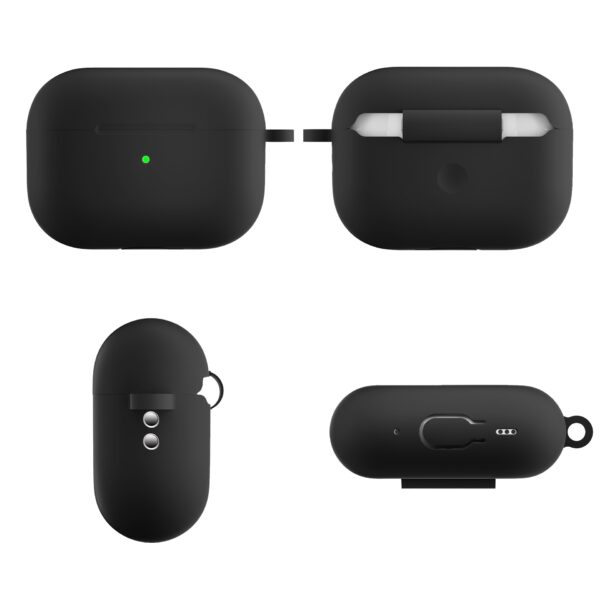 ⁦כיסוי סיליקון לאיירפודס 2 - AirPods Pro 2 Case with Keychain/Hand Strap⁩ – תמונה ⁦3⁩