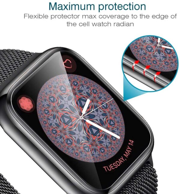 ⁦מגן מסך לשעון של אפל - Screen protector for apple watch⁩ – תמונה ⁦5⁩