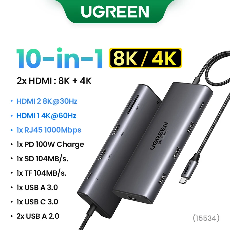 2HDMI 10-in-1 HUB