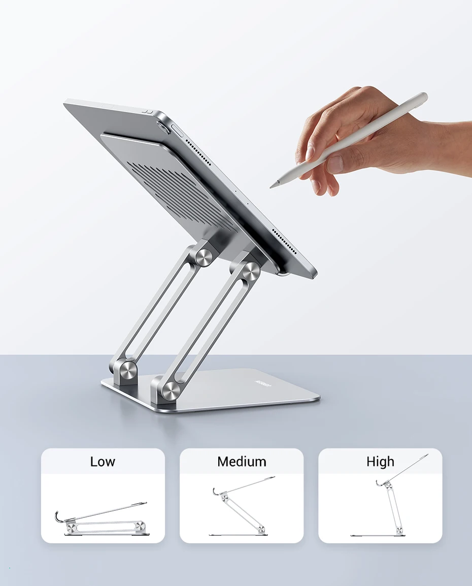 UGREEN Tablet Phone Stand Aluminum iPad Stand For iPad Pro iPhone Xiaomi Tablet Support Laptop Stand Phone Holder Tablet Stand