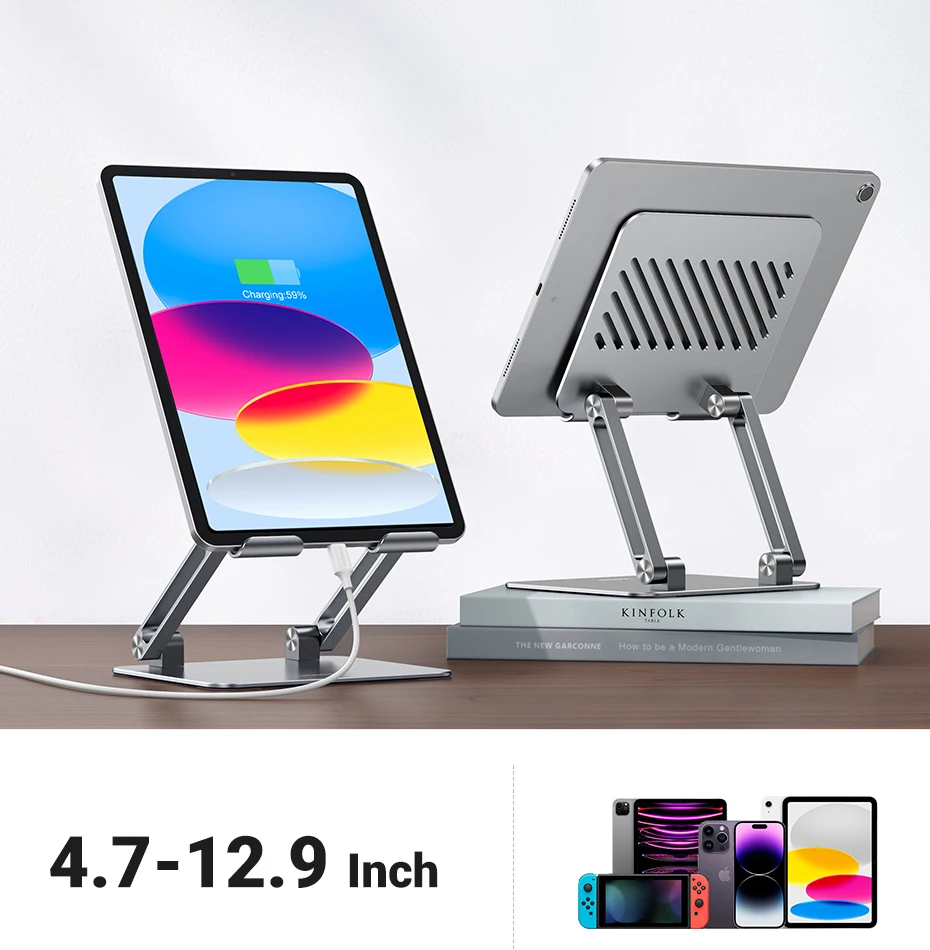 UGREEN Tablet Phone Stand Aluminum iPad Stand For iPad Pro iPhone Xiaomi Tablet Support Laptop Stand Phone Holder Tablet Stand