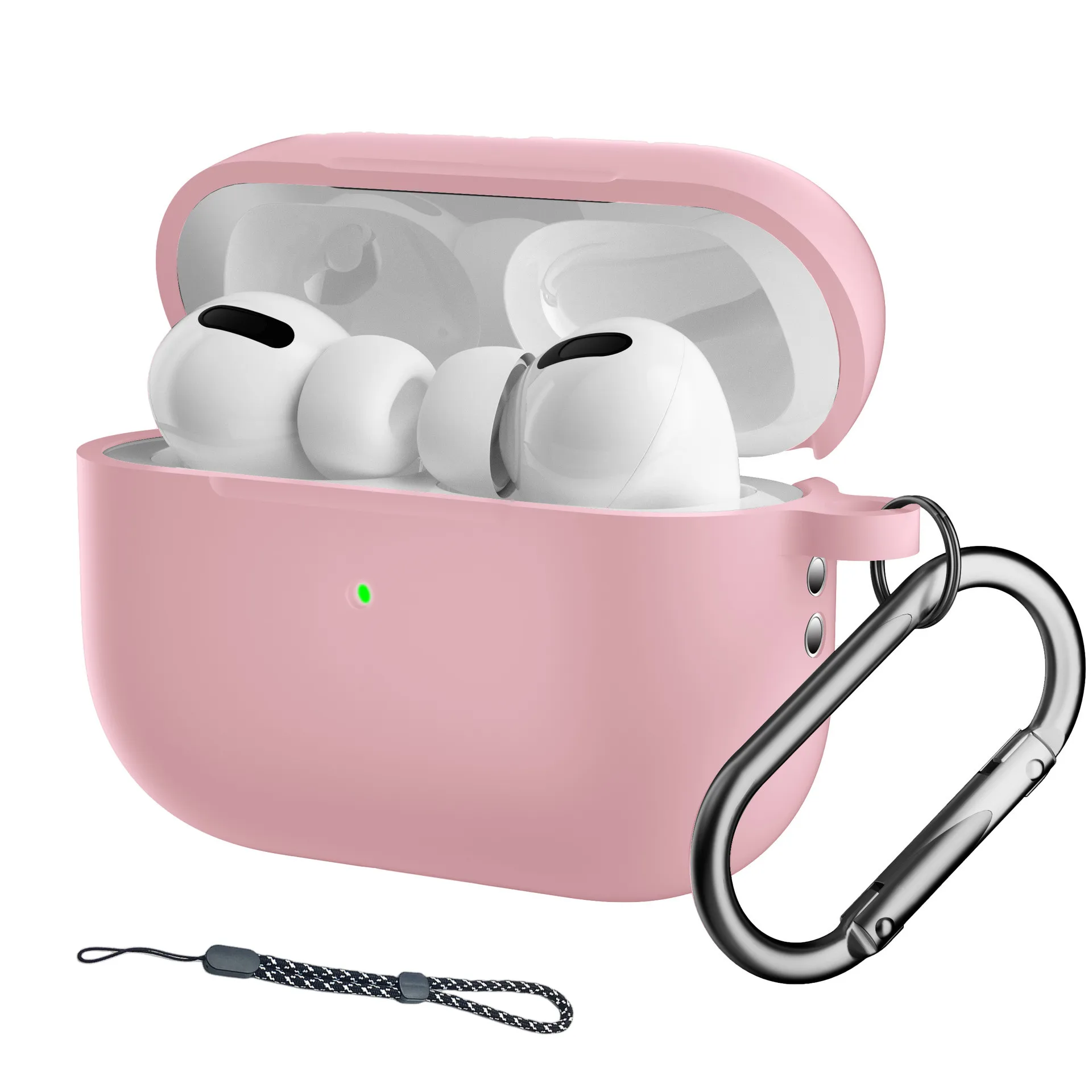 כיסוי סיליקון לאיירפודס 2 - AirPods Pro 2 Case with Keychain/Hand Strap