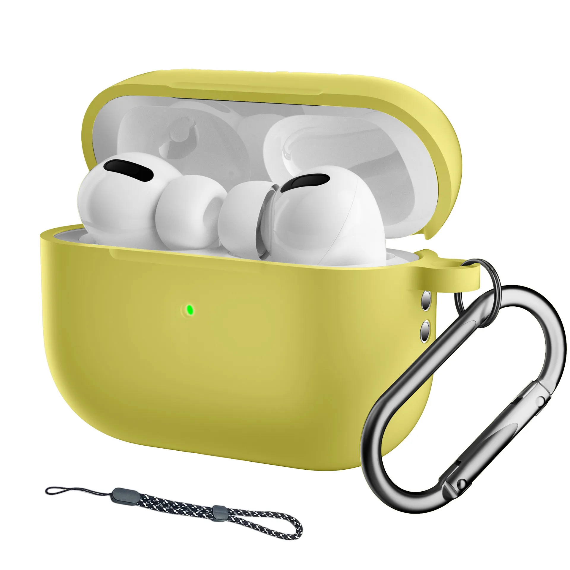 כיסוי סיליקון לאיירפודס 2 - AirPods Pro 2 Case with Keychain/Hand Strap